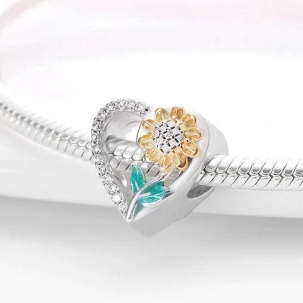 Sunflower Bead Charm