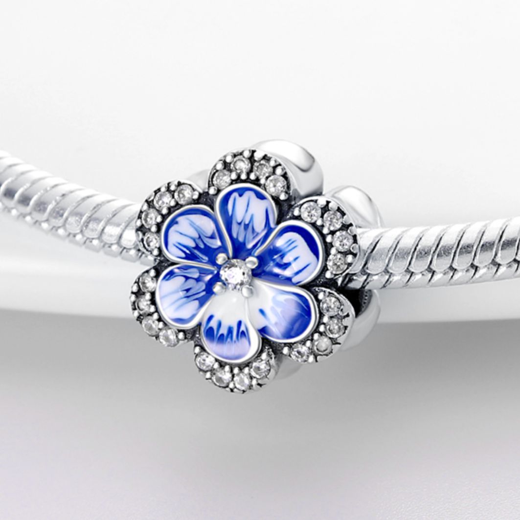 Blue Flower Charm