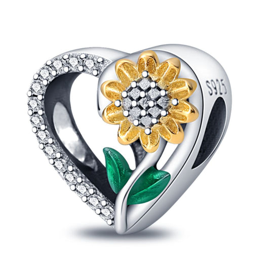 Sunflower Bead Charm