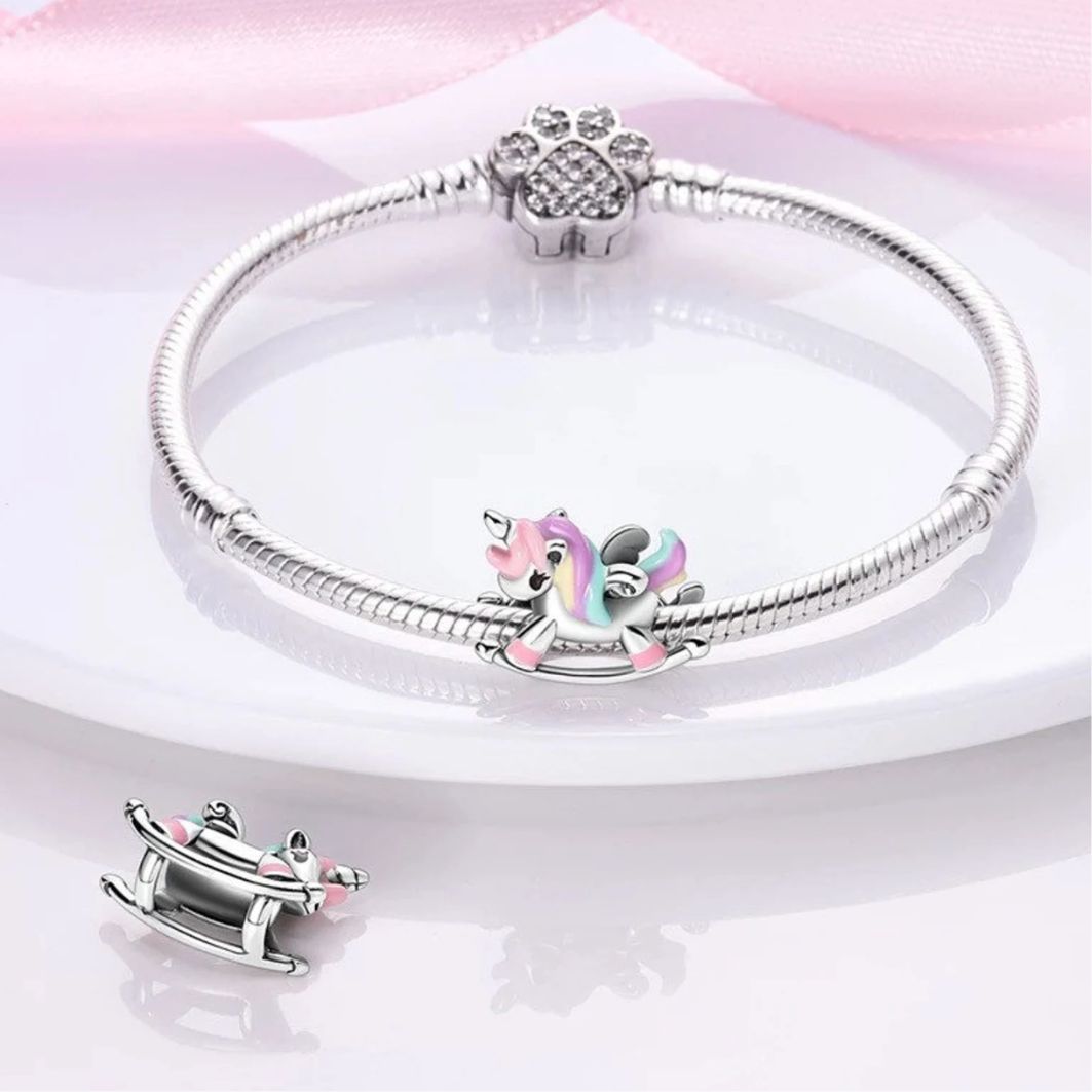 Rocking Horse Unicorn Charm