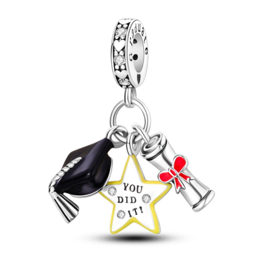 Graduation Trio Charm