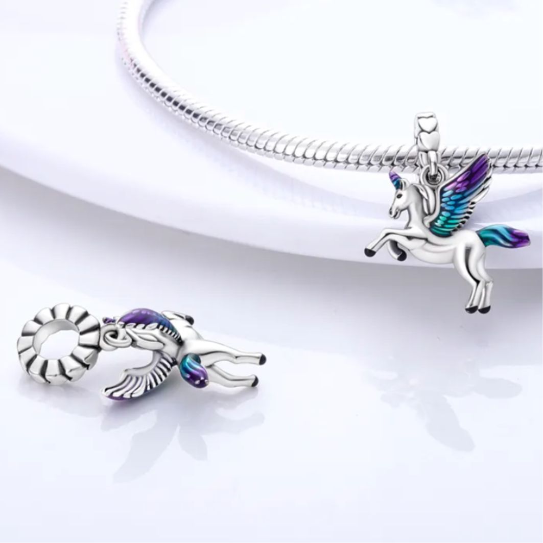 Flying Unicorn Charm