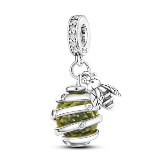 Bee and Honeycomb Charm