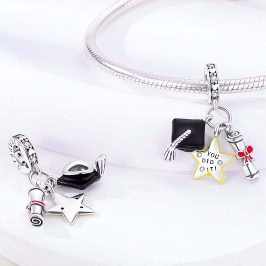 Graduation Trio Charm