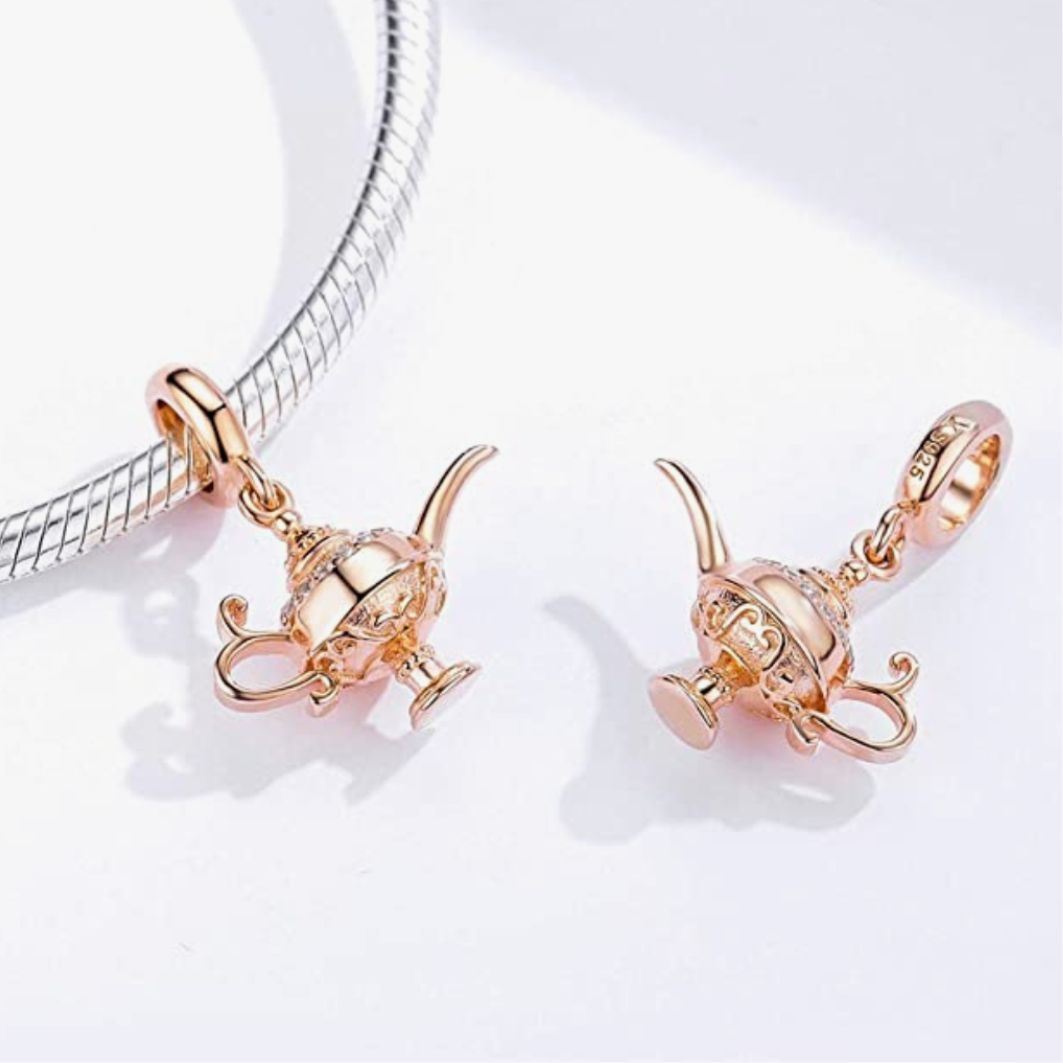 Rose Gold Magic Lamp Charm