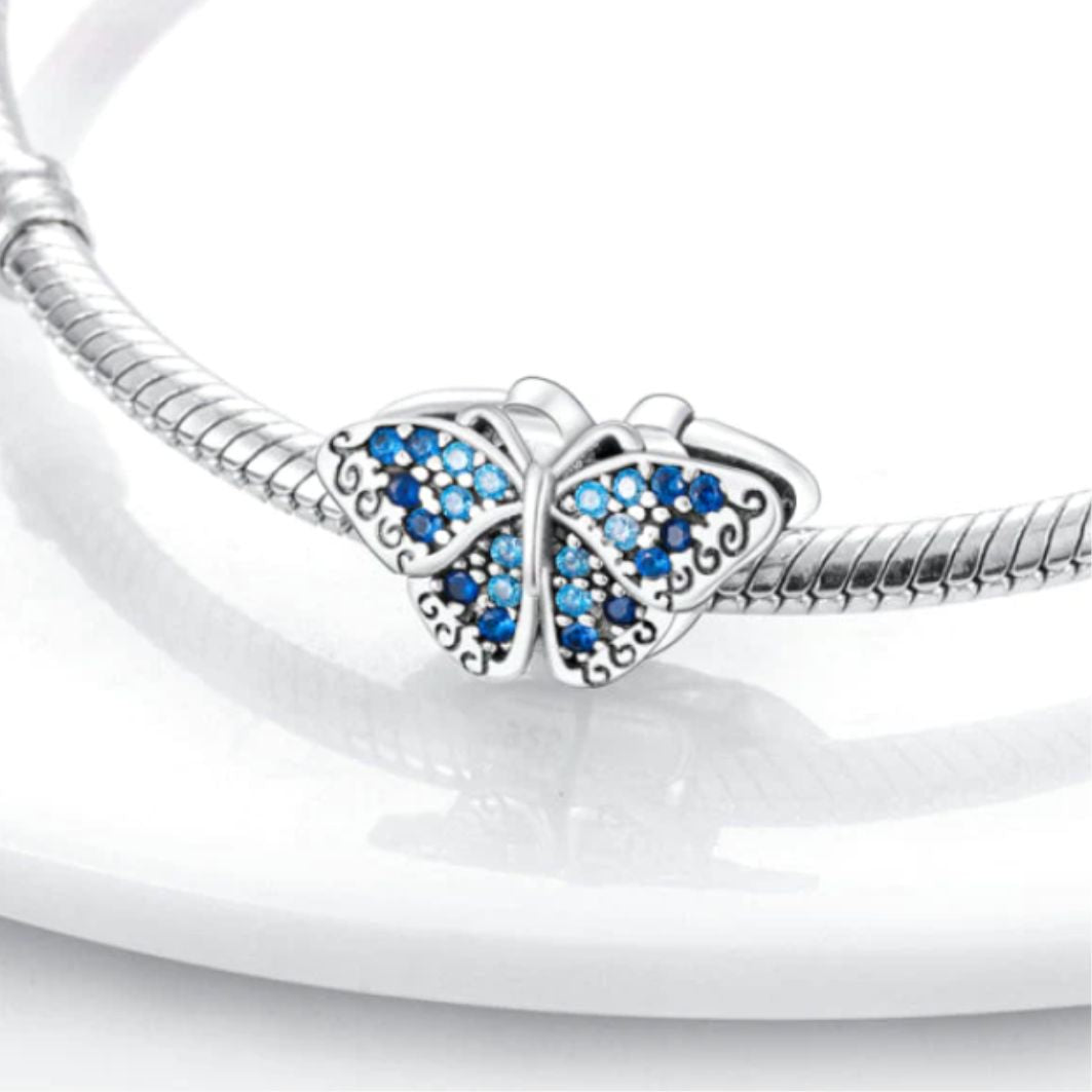 Baby Blue Butterfly Charm