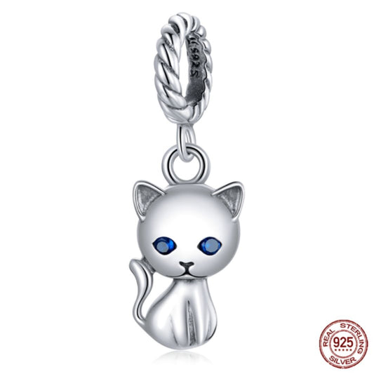 Blue Eyed Cat Charm