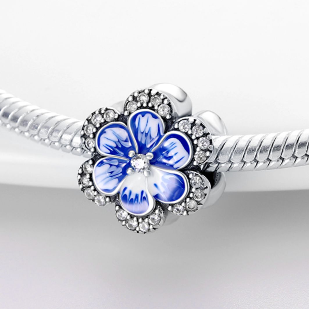 Blue Flower Charm