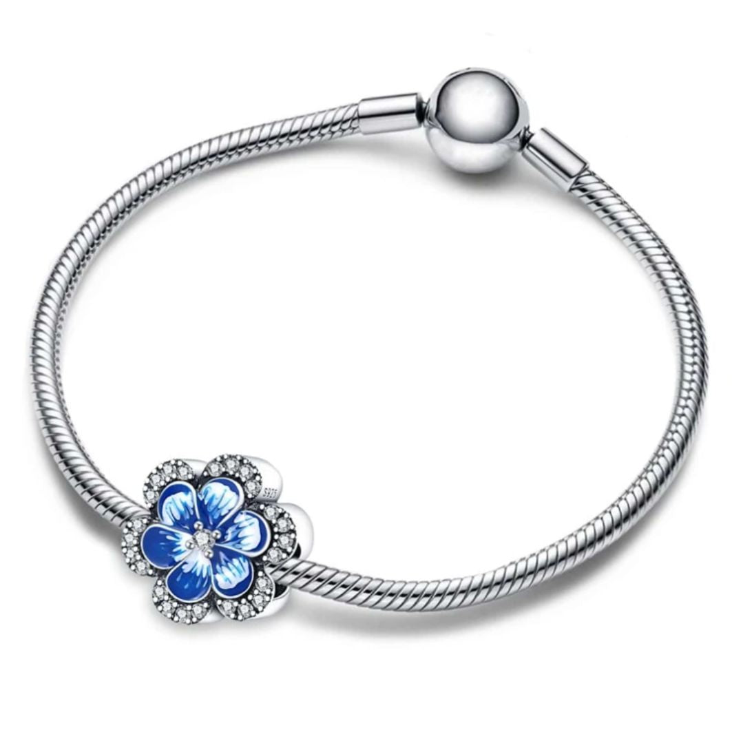 Blue Flower Charm