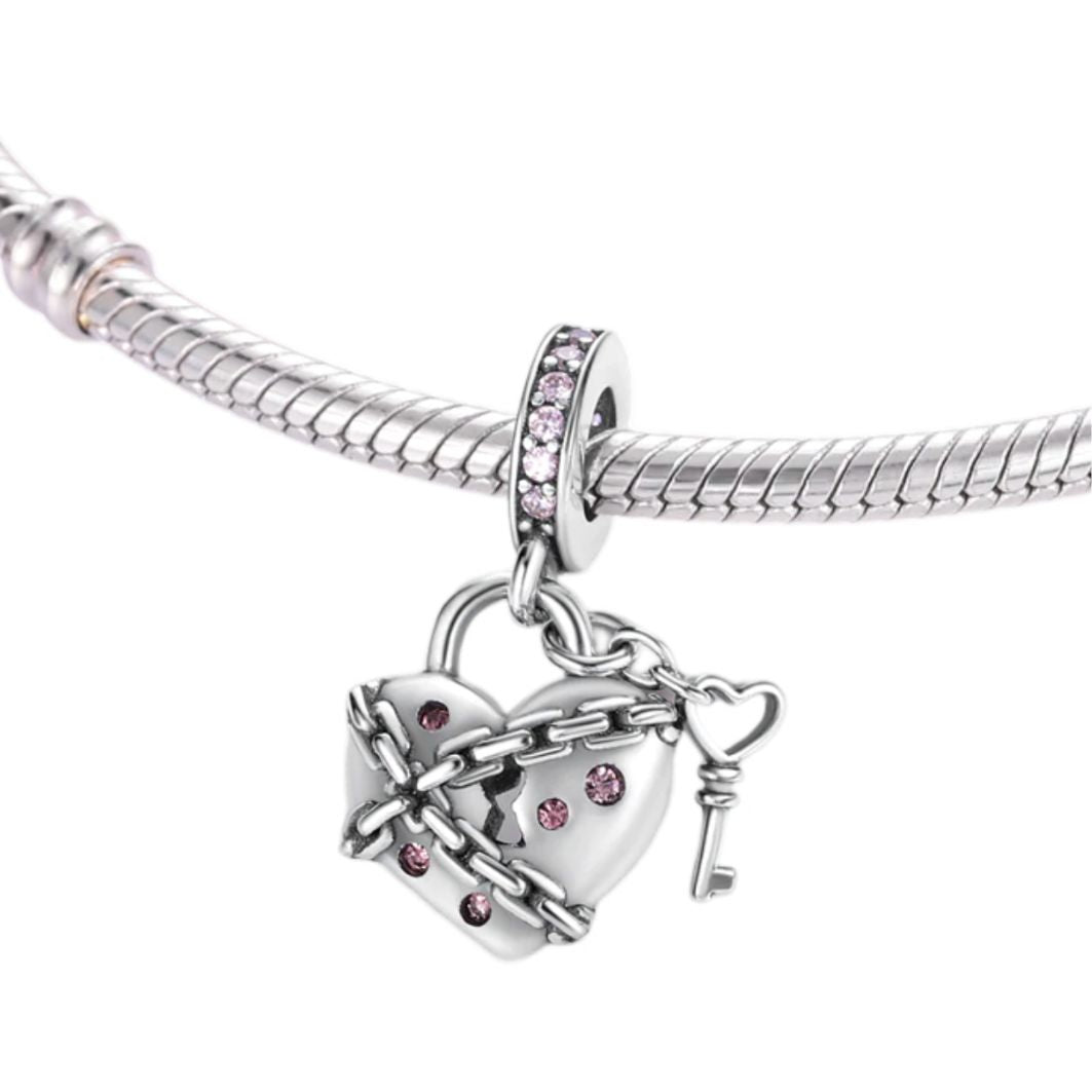 Chained Heart Charm