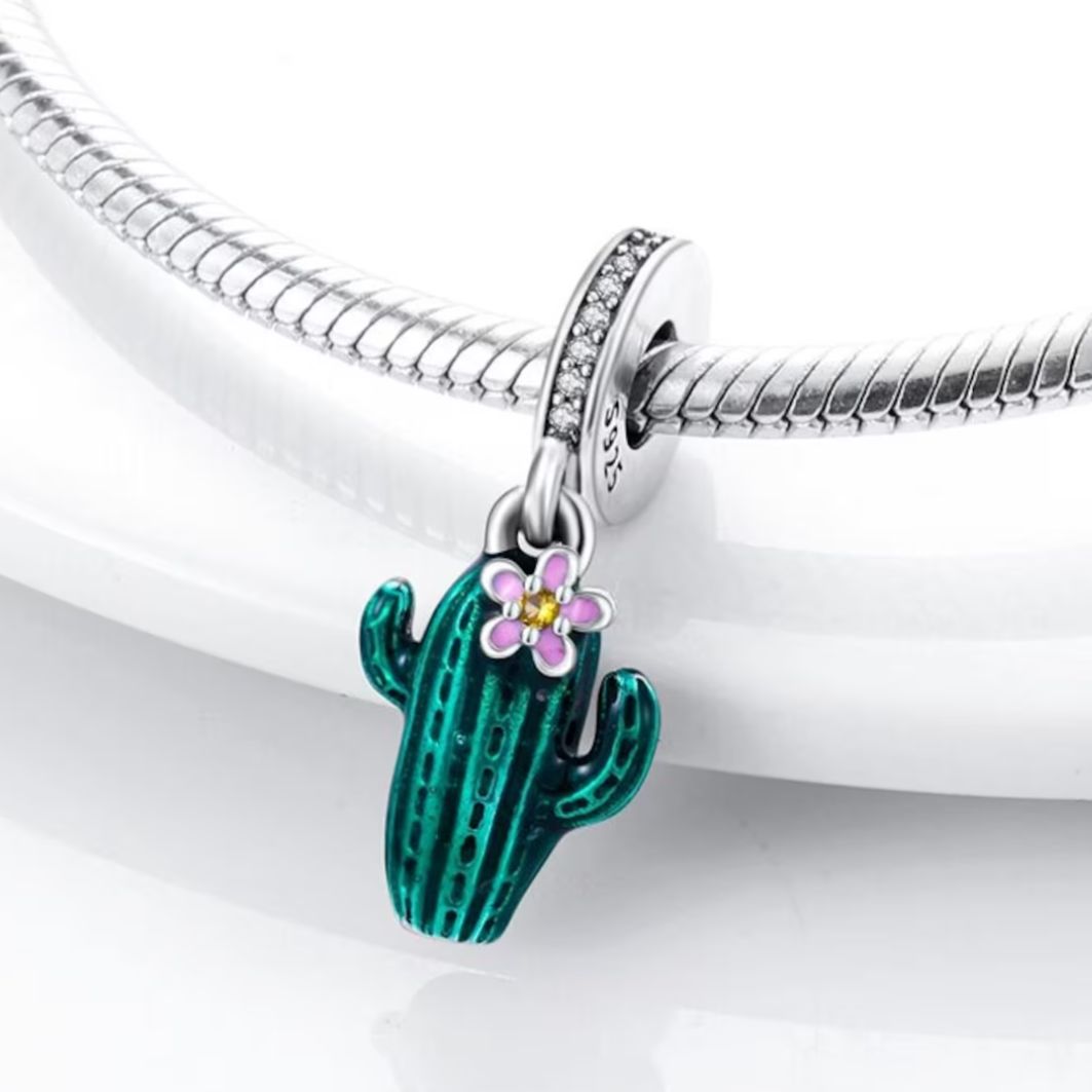 Dangling Cactus Charm