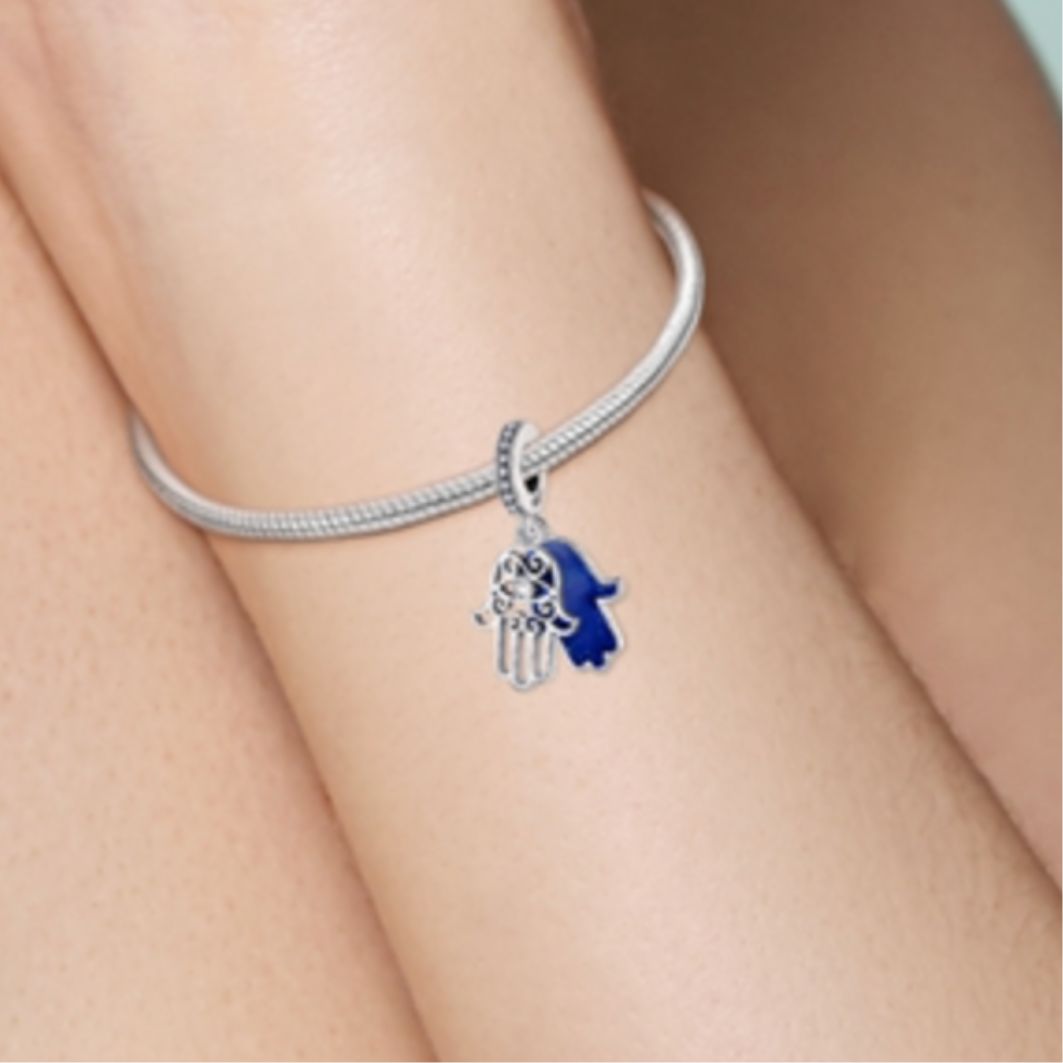 Dual Hamsa Hand Charm