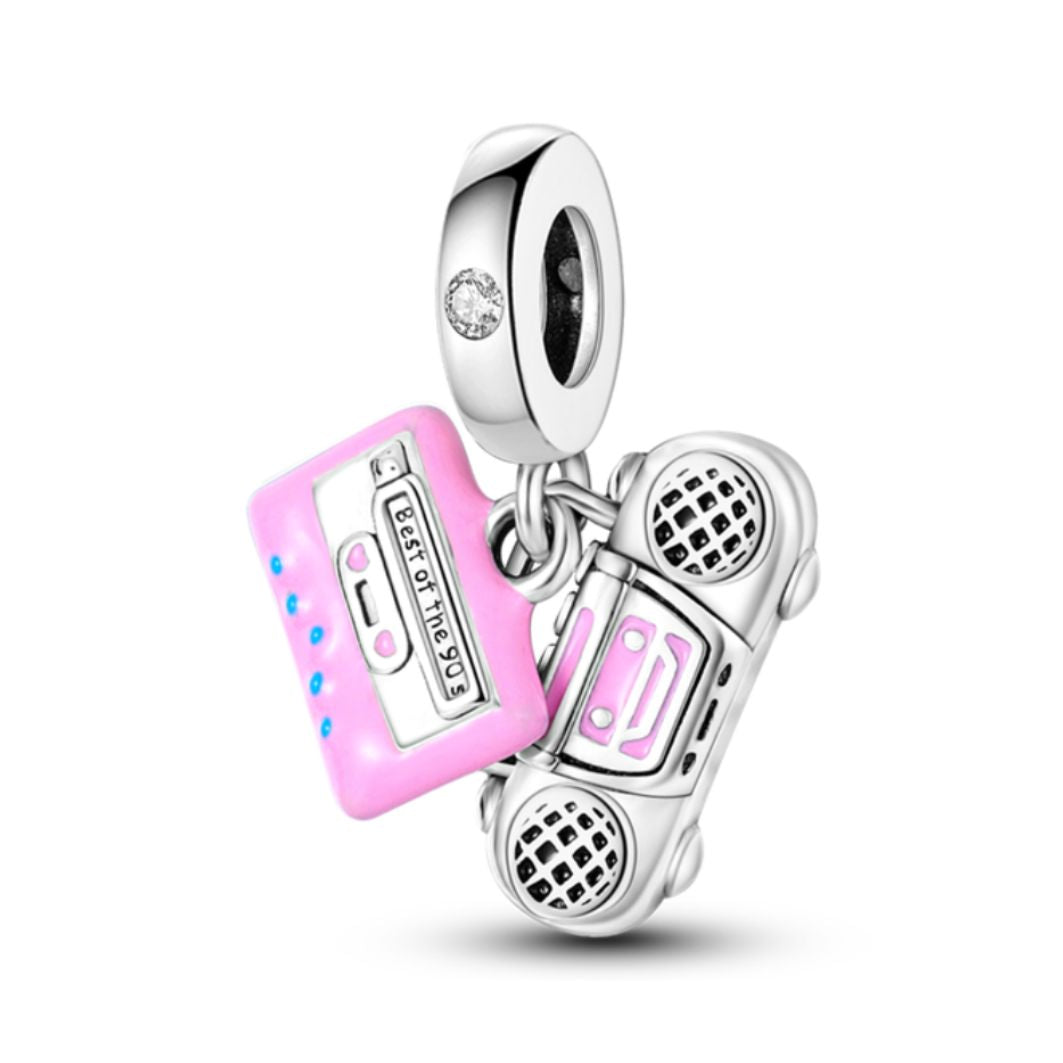 90's Retro Boombox Charm