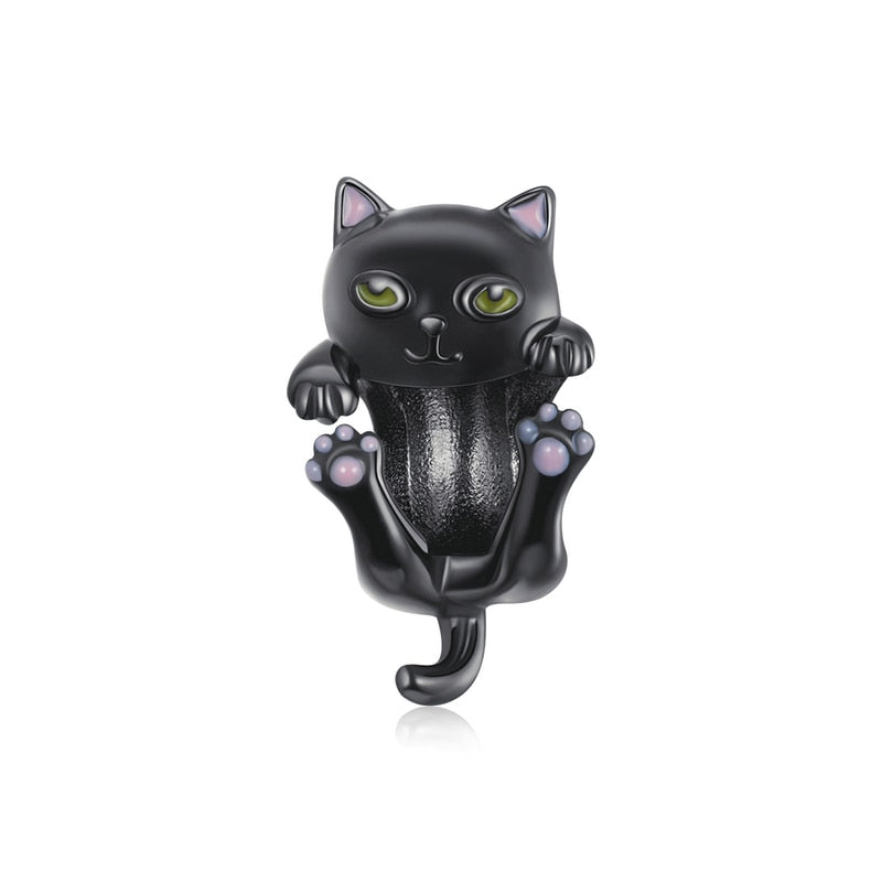 Hanging Black Cat Charm