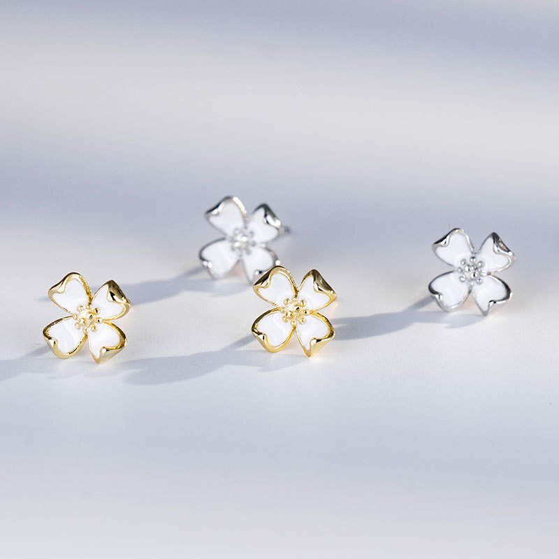 Elegant Small Flower Earrings - Charmsey