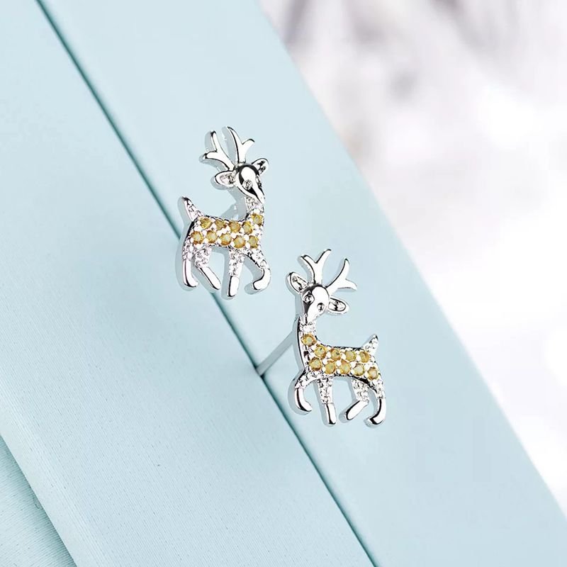 Full Reindeer Earrings - Charmsey