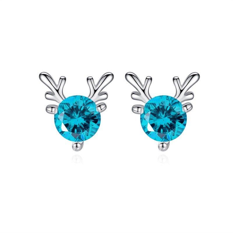 Small Deer Stud Earrings (Coloured) - Charmsey