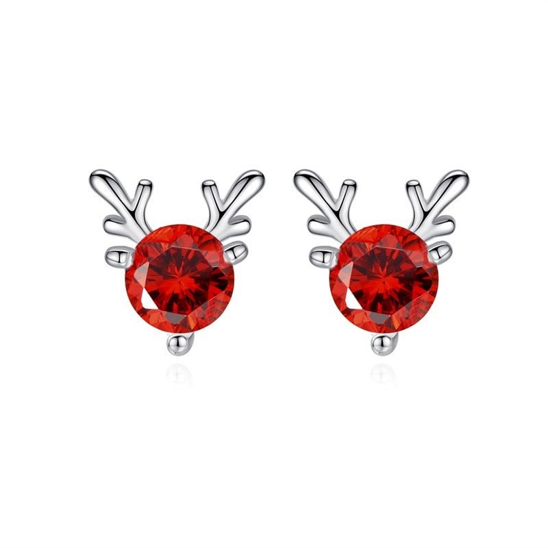 Small Deer Stud Earrings (Coloured) - Charmsey