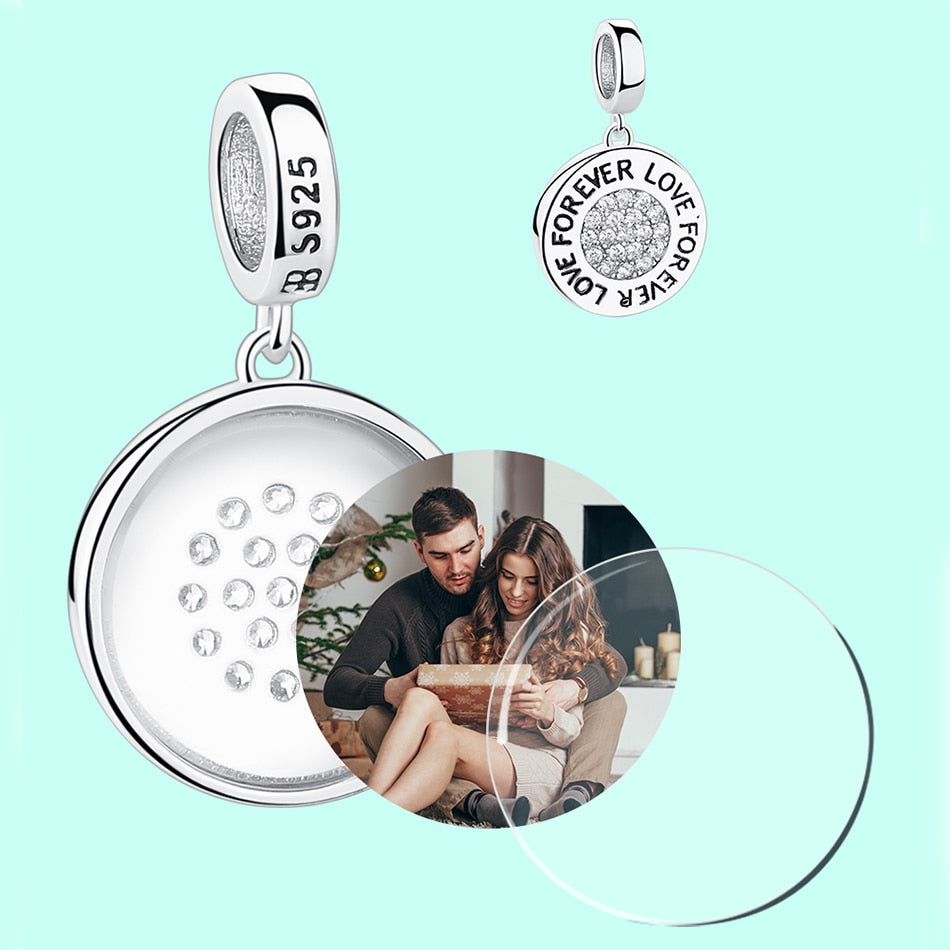 Forever Lover" Custom Photo Charms – Keep Your Memories Close, Always.