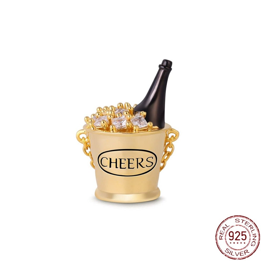 Champagne Cheers Charm - Charmsey