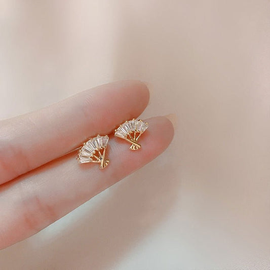 Chinese Fan Earrings - Charmsey