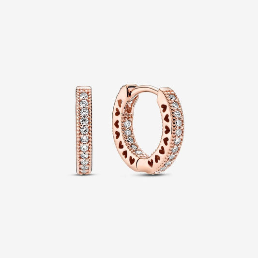 Rose Gold Hoops - Charmsey