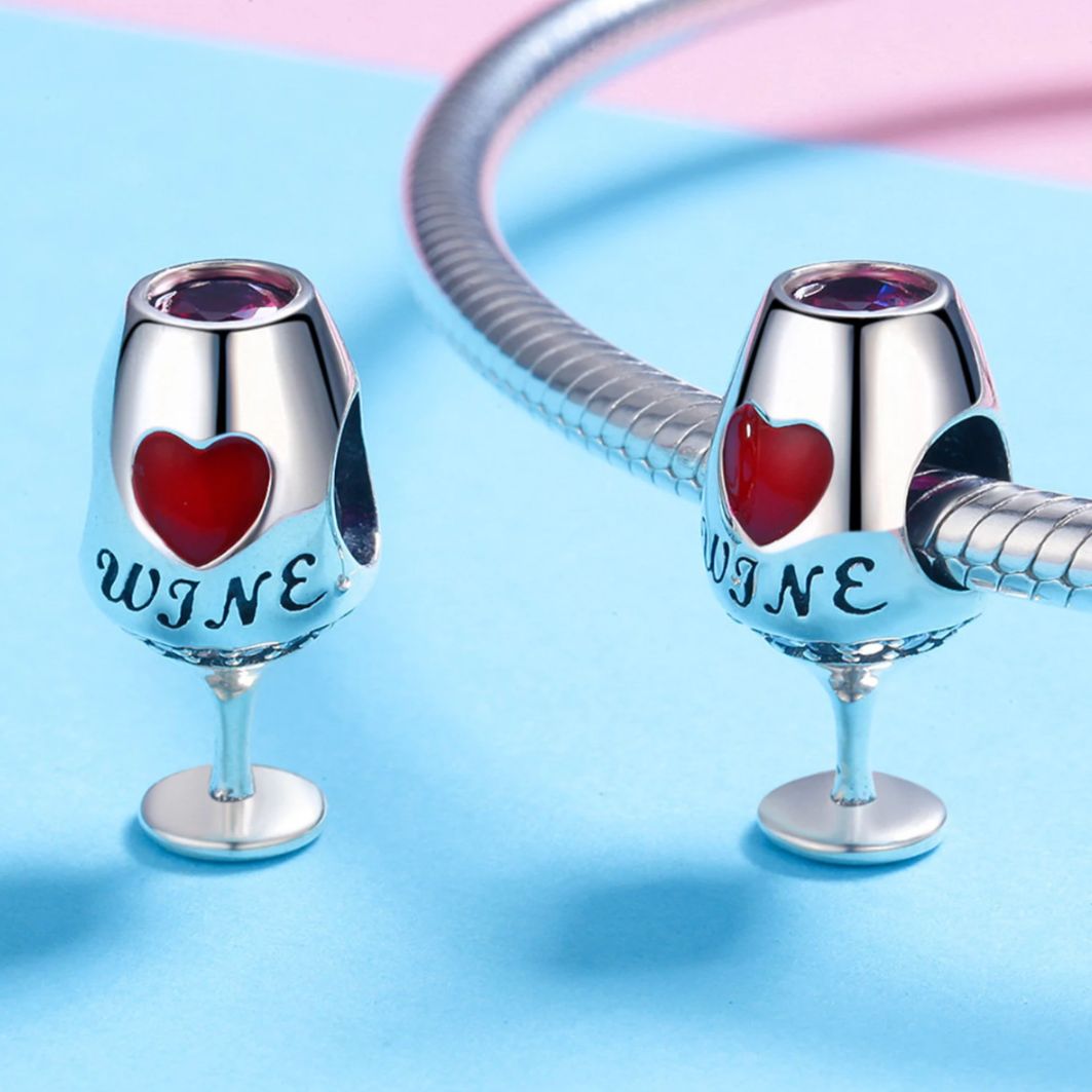 Love Wine Charm