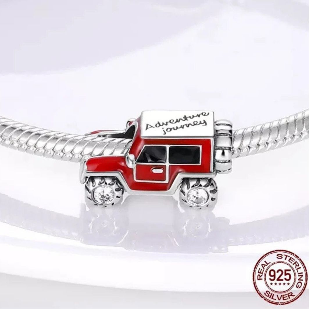 Red Jeep Charm