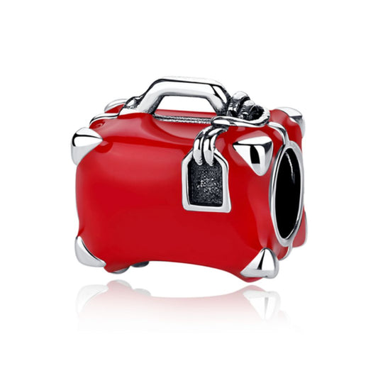 Red Suitcase Charm