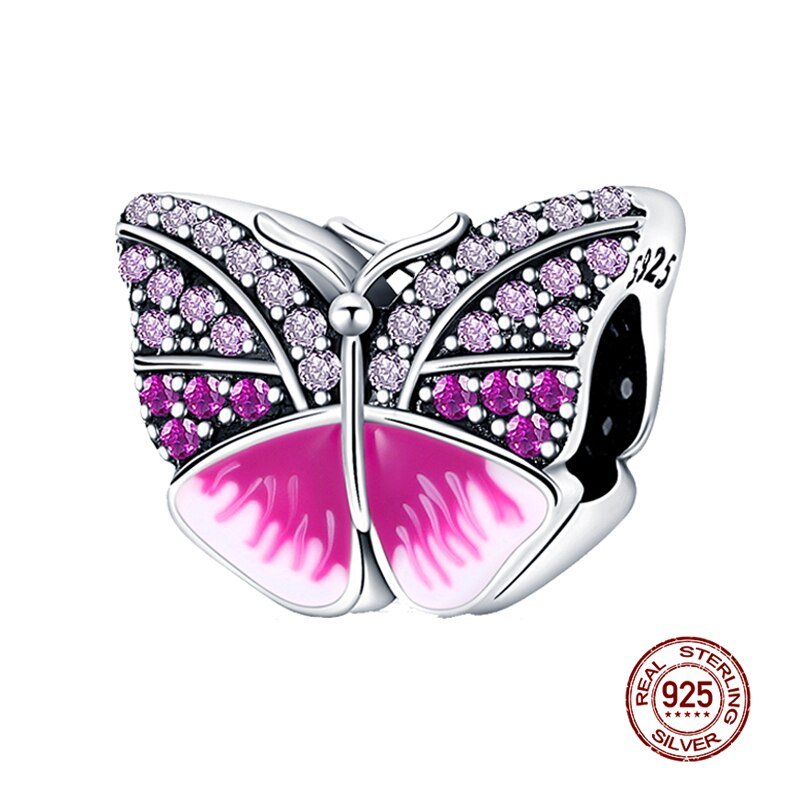 Pink Butterfly Charm