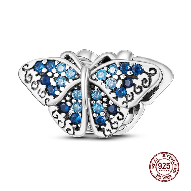 Baby Blue Butterfly Charm