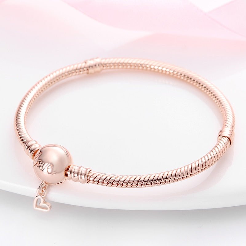 Rose Gold Love Bracelet - Charmsey