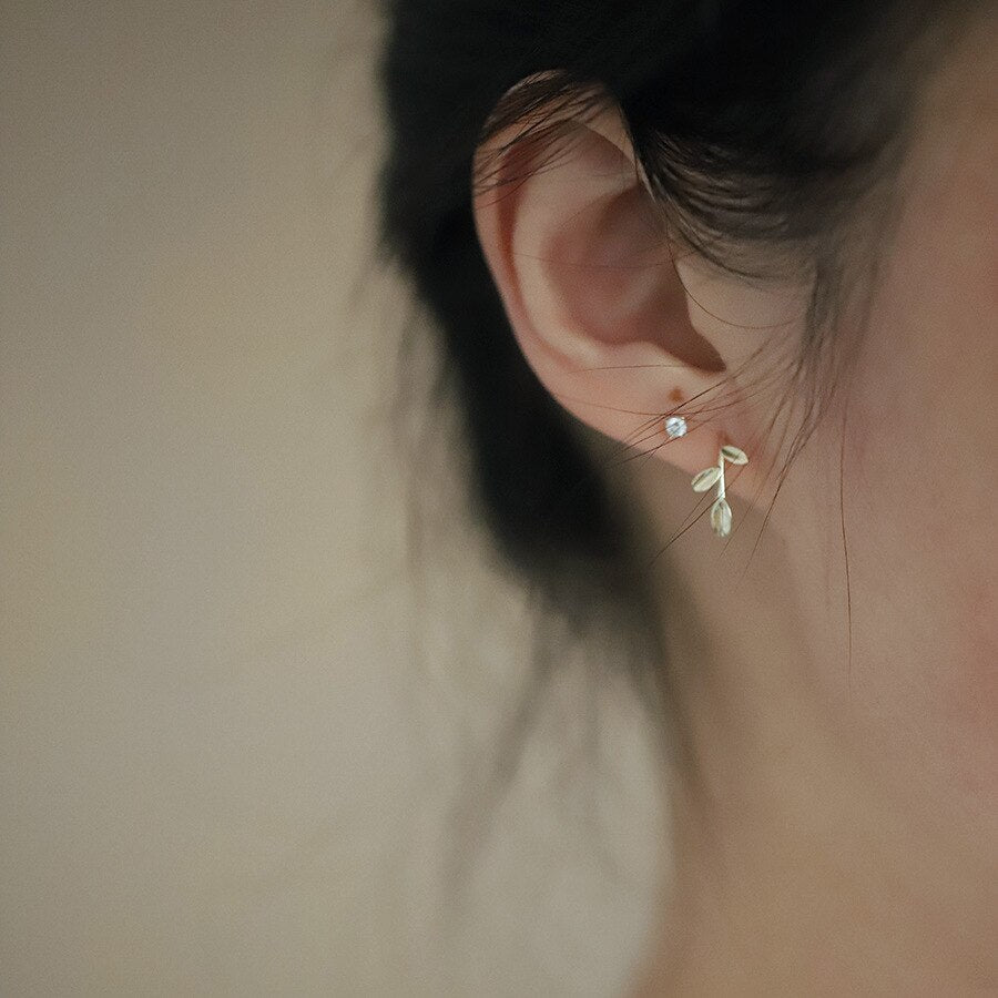 Three Leaf Earrings - Charmsey