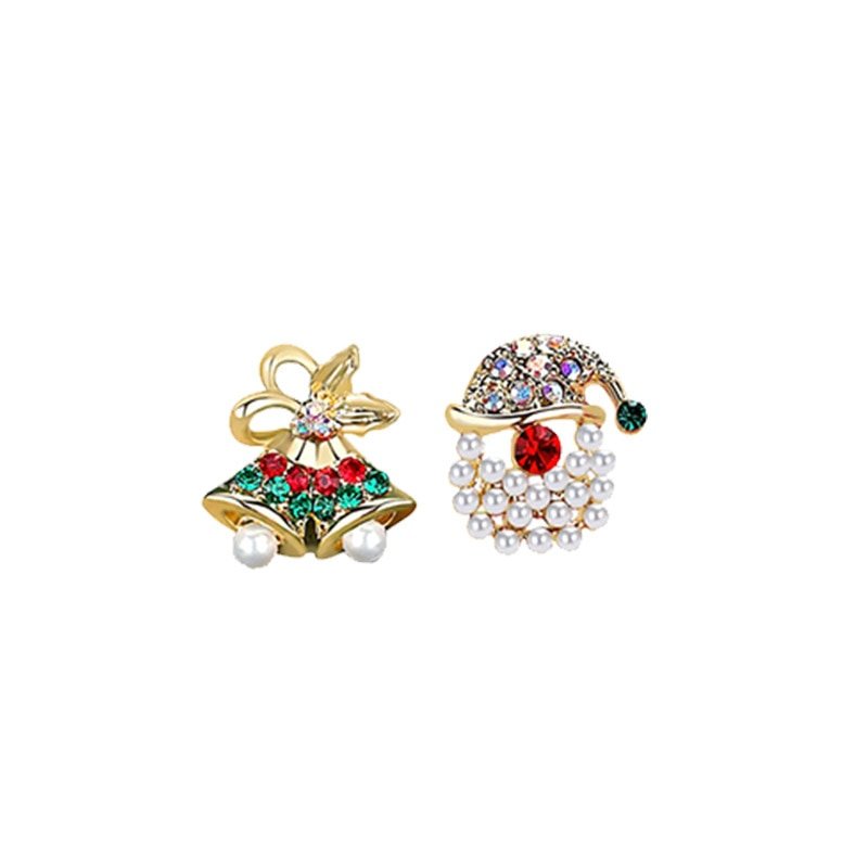 Christmas Santa and Bell Earrings - Charmsey