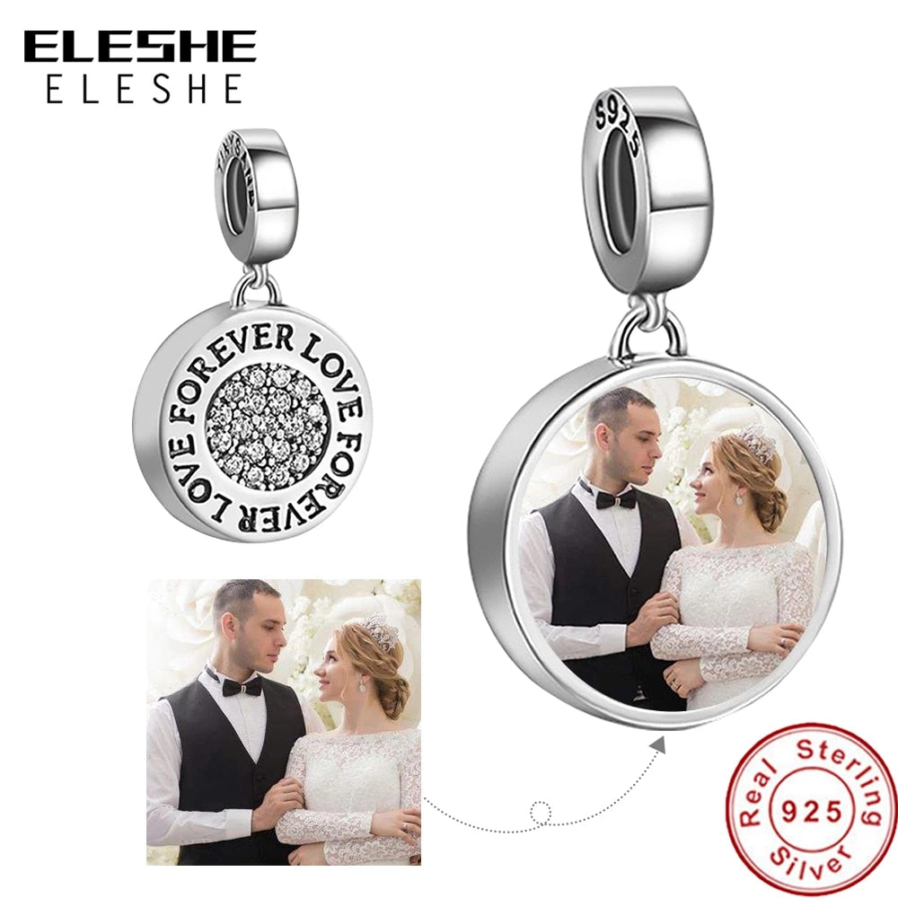 Forever Lover" Custom Photo Charms – Keep Your Memories Close, Always.