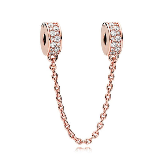 Rose Gold Safety Chain