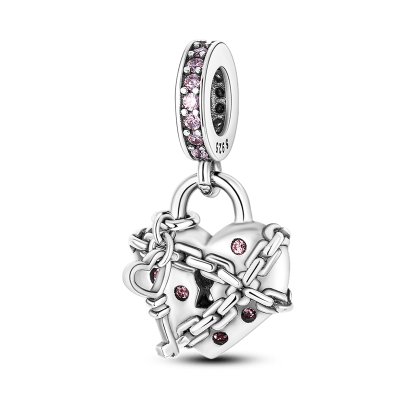 Chained Heart Charm - Charmsey