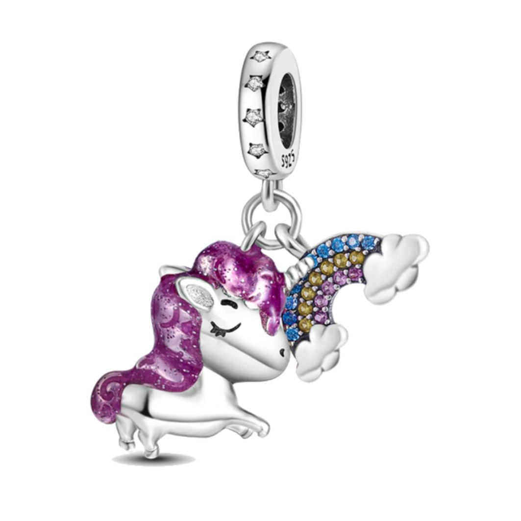 Unicorn and Rainbow Charm