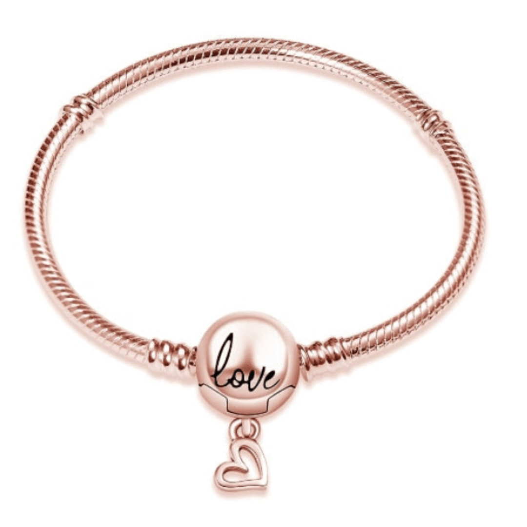 Rose Gold Love Bracelet - Charmsey